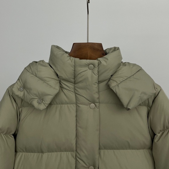 Women's Lululemon Linen Removable Hood Oversized Puffer Jacket - Picture 5 of 6